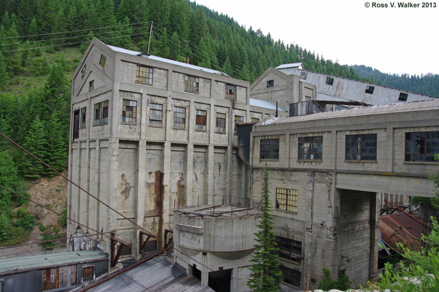 Hecla mill and storage building, Burke, Idaho