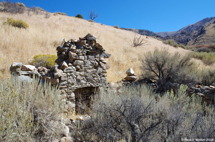 Stone cabin ruins, Humboldt City, Nevada.