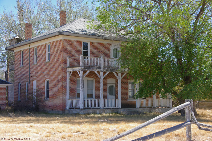 Abandoned hotel, later a private residence in Jiggs, Nevada