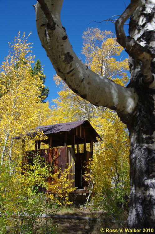 Small elevated building Miner's Delight, Wyoming