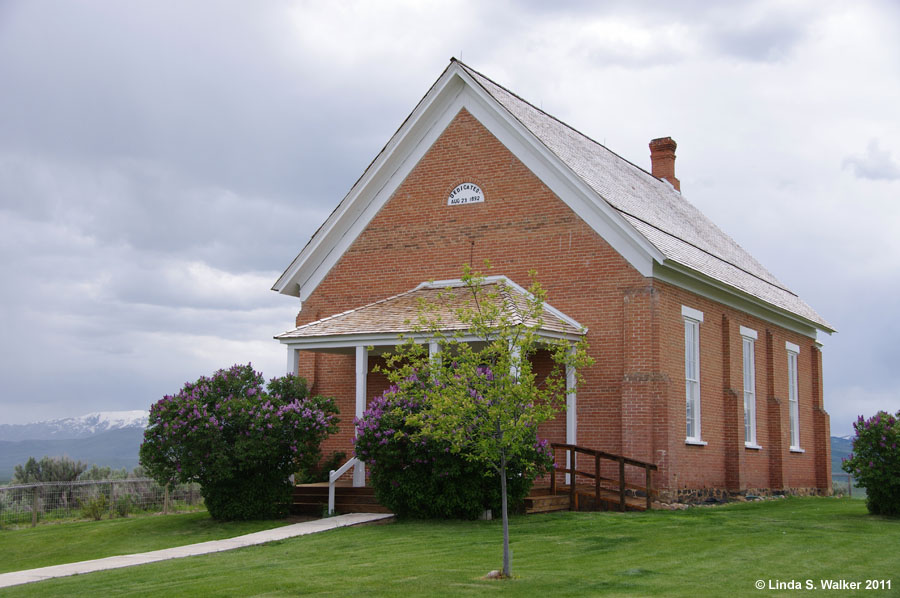 Restored LDS Meeting House, Chesterfield, Idaho