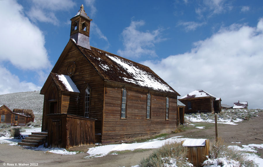 Methodist Church and Fuller Street, Bodie, California