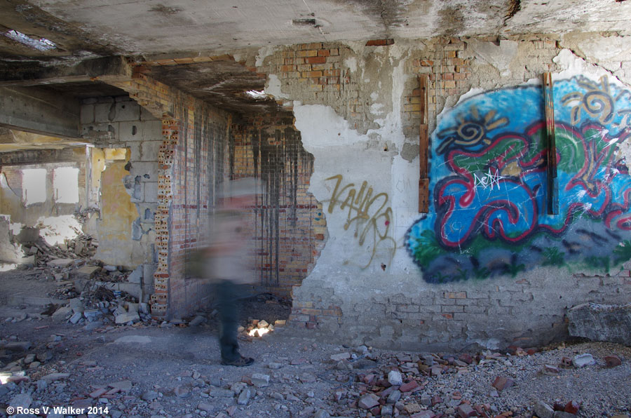 The massive basement at Lincoln School, Metropolis, Nevada