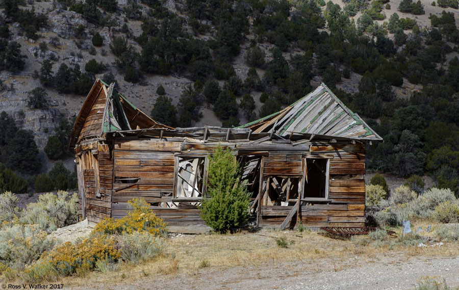 Collapsing house, Sprucemont, Nevada