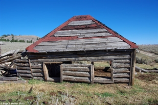 Sinking house, Gilmore, Idaho