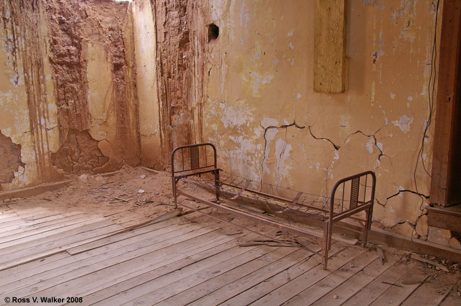 Melting adobe walls, Vulture City, Arizona