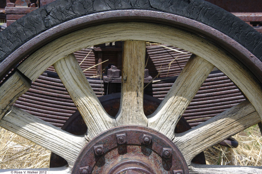 Wheel and leaf spring, Bodie, California