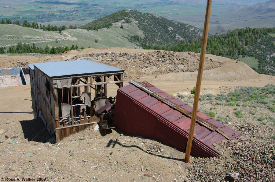 A unique mine entrance, Darlington Mine, White Knob Mountain, Idaho