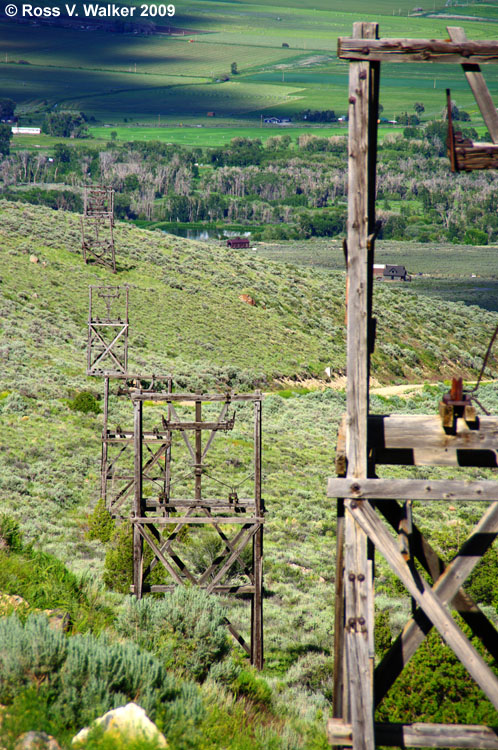 Aerial tram towers, White Knob Mountain, Idaho