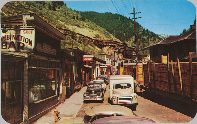 Burke, Idaho ghost town postcard