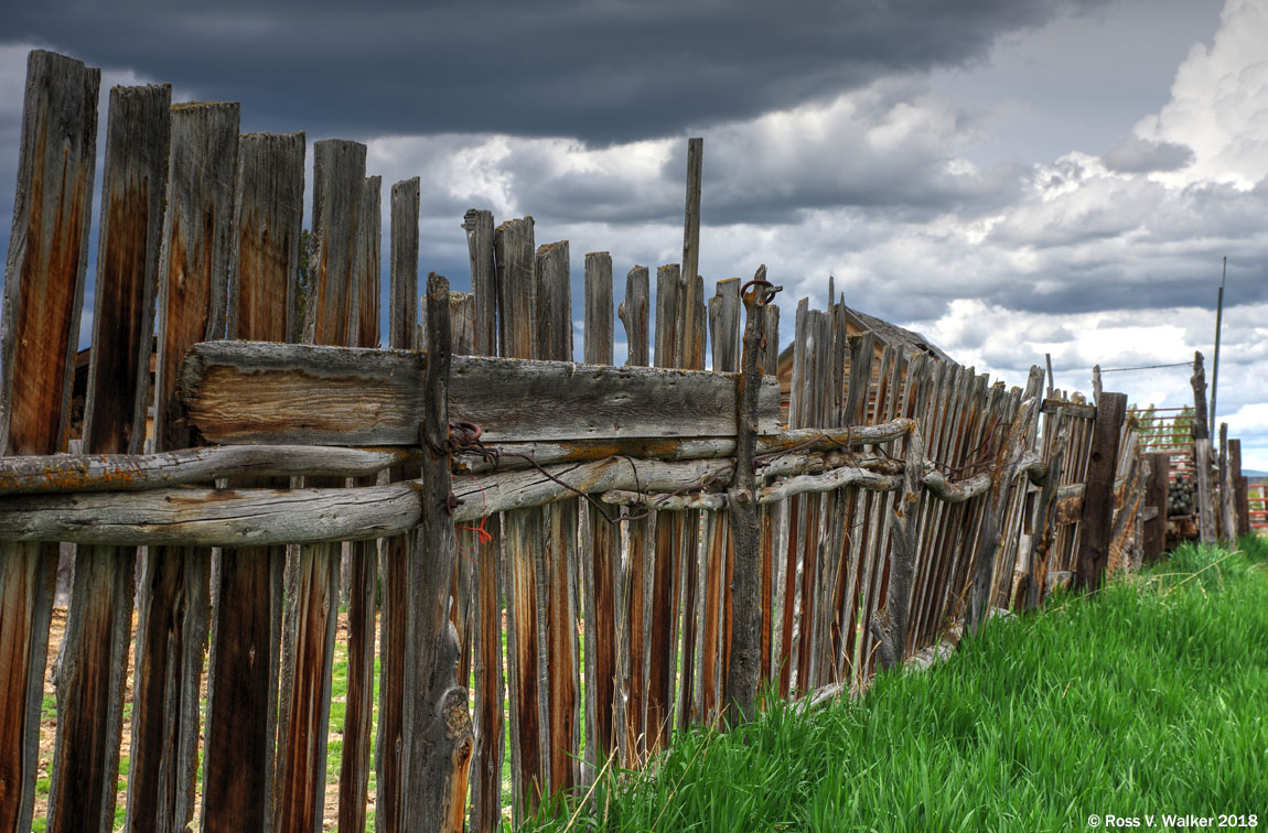 Rustic fence, Bloomington, Idaho