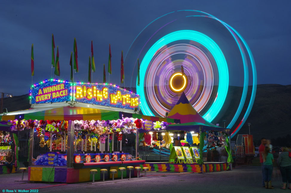 Bear Lake County Fair, carnival lights