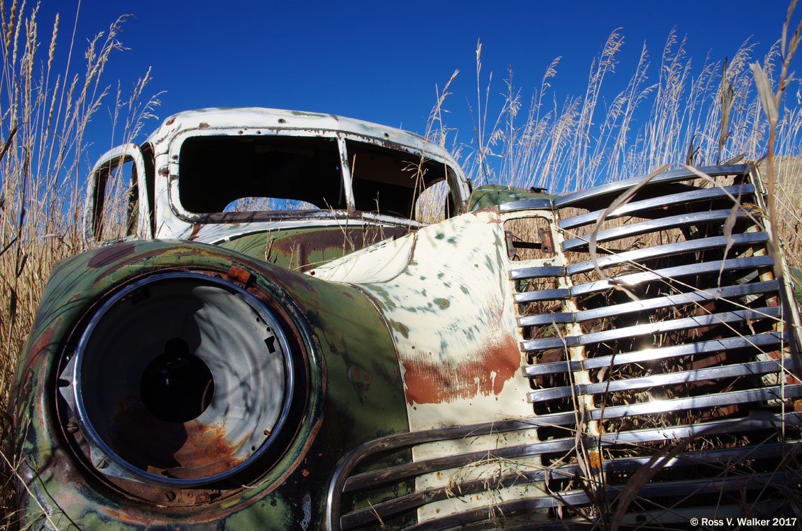 Abandoned 1947 - 1949 International KB-5 truck, Montpelier, Idaho