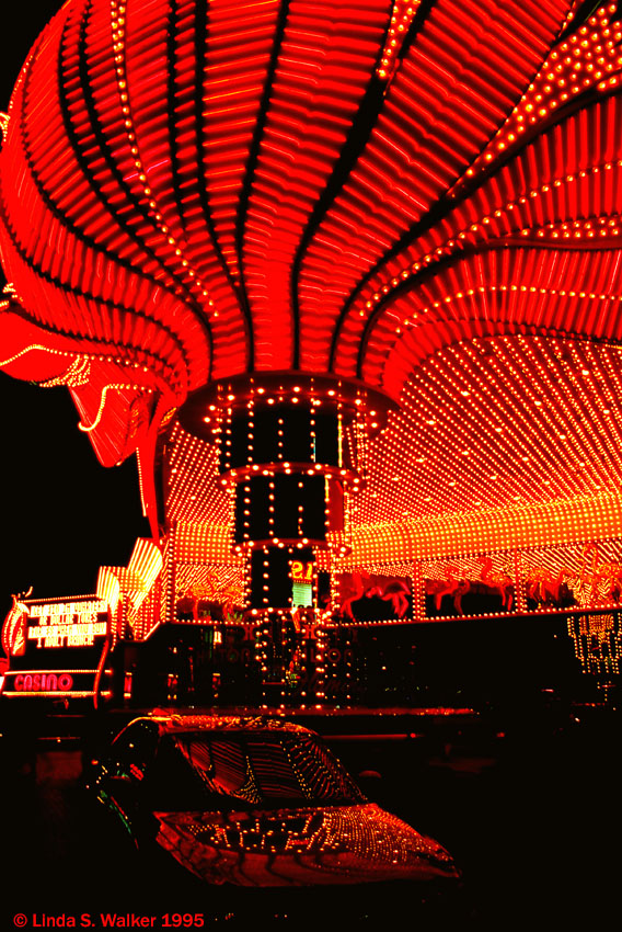 Marquee Reflected in Cars, Flamingo Hilton, Las Vegas, Nevada