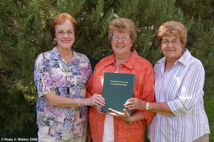 Wright family book at the Wright Reunion