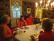 Newtown High School Reunion dinner at Geckel's house