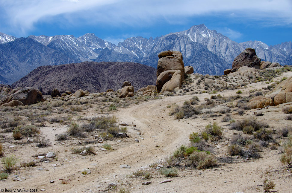 Alabama Hills dirt road, California