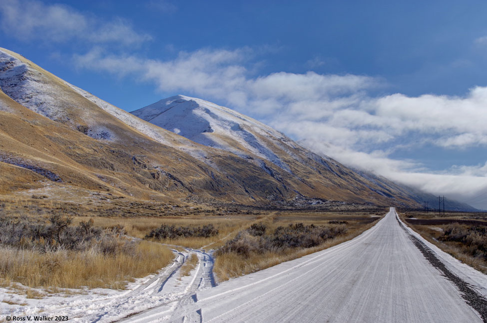 Hot Springs Road goes from Dingle, past Mud Lake, to Bear Lake, Idaho