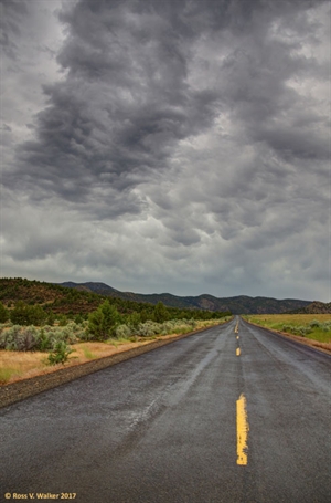 Storm clouds along Oregon route 207