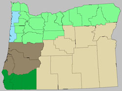 Oregon map