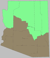 Arizona map